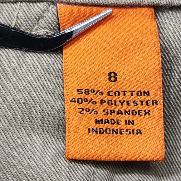 Duluth Trading Shorts Womens 6 Tan Canvas 40 Grit Carpenter Mid Rise Workwear - Picture 7 of 15